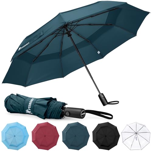 PTEROMY Windproof Travel Umbrella
