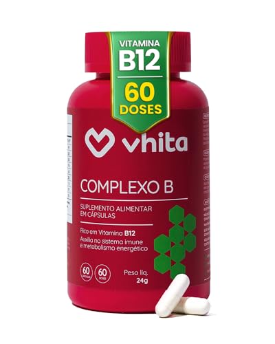 Vhita Complexo B, Suplemento Alimentar com Vitaminas B1, B2, B3, ...
