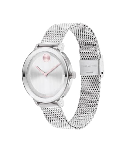 Movado Bold Evolution 2.0 Women's Watch - Swiss Quartz Movement, Stainless Steel Mesh Bracelet - 3 ATM Water Resistance - Luxury Fashion Timepiece for Her - 34mm2