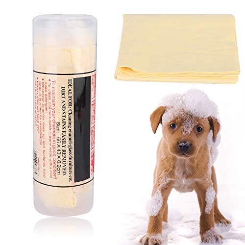 Dog Towel, Rapid Pet Water Aquasorb Dog Towel, Safe Environmentally Bath Towel Shower Towel Pet Towel Dog Towels for Drying Dogs (Yellow)