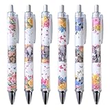 Elephant Pens 6PC Cute Stuff Fun Fancy Cool Writing Animal Decorative Pen Unique Kawaii Stationery Bulk Set Office Supply School Girl Journal Novelty Souvenirs Perfect Party Gift Souvenir Ideas