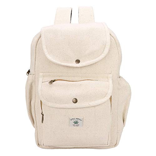 LONGING TO BUY Himalyan Hemp Laptop Bag Backpack/Traveller Bag, Hemp Laptop Bag (Cream White)