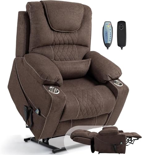 Sillón reclinable grande con masaje y calefacción