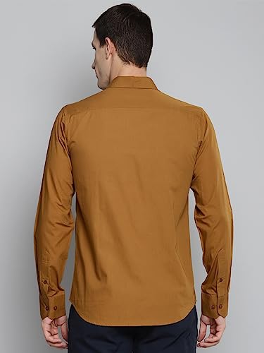 Image of Allen Cooper Solid Shirts for Men - 100% Cotton Comfort Fit Casual and Formal Shirt - Breathable, Soft, Classic Style (Multiple Colors)