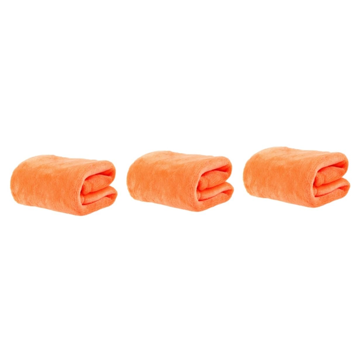 Couverture pour lit de animal plaid flanelle PRETYZOOM orange sur le canapé