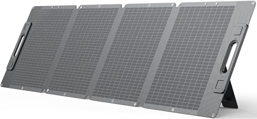 Dabbsson 210Watt Portable Solar Panel for Power Station, Foldable Charger, Adjustable Kickstand, High-Efficiency Monocrystalline PV Module, Waterproof IP67 for Outdoor Camping, RV, Blackout -  DBS210S