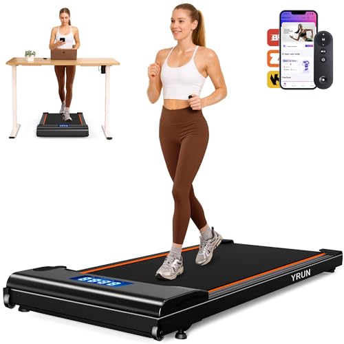 YRUN NeoSilent Walking Pad Treadmill Under Desk for Home & Office with BLDC Core and Extra-Large...