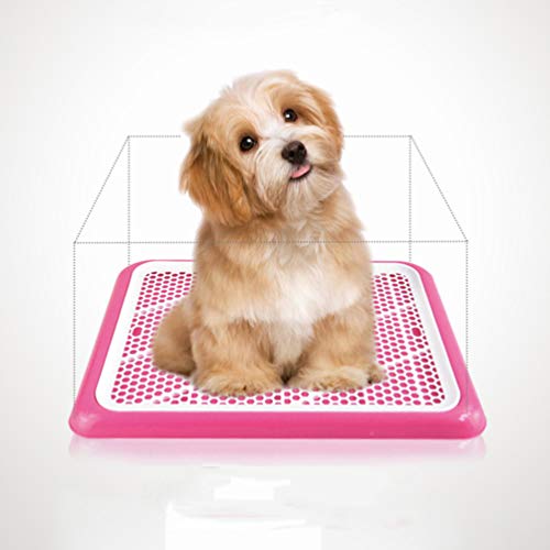 VILLCASE Portable Plastic Cat Litter Box Grid Potty for Puppy and Cat Lightweight Litter Basin Suitable for Small Spaces and Home Training - Image 3
