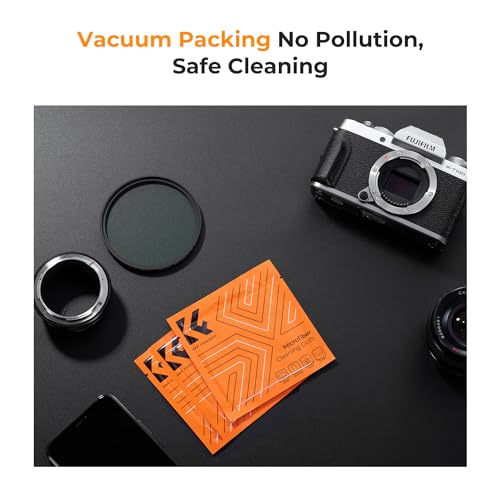 Image of K&F Concept 52mm Lens Cap Cover, 4-in-1 Center Pinch Lens Cover + Anti-Loss Keeper Leash + Microfiber Cleaning Cloth Kits Compatible with Nikon, Canon, Sony, Fujifilm Camera Lenses