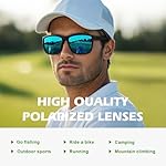 Fanshen Polarized Sports Sunglasses for Men, UV Protection Lightweight Sun Glasses for Driving Fishing Golf Cycling - Image 3