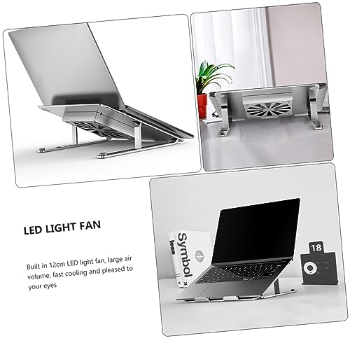 Base para portátil con cooler y luz LED ajustable miniatura 2