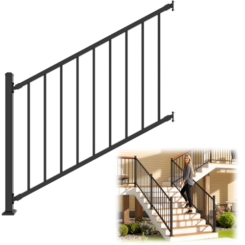 Aluminum Porch Railing Kit for Stairs and Decks
