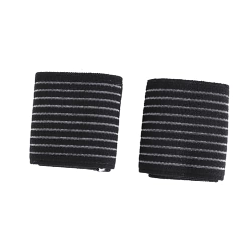 Gogogmee 1Pair Adjustable Elastic Wrist Protectors for Carpal Tunnel Relief Durable Support for Basketball and Volleyball Comfortable Black