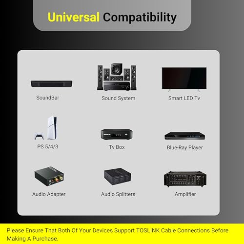 GenuineXER Digital Optical Audio Toslink Cable 5 Meter Gold Plated, Ultra Slim, Support Dolby Digital Plus With 8 Channel 7.1 & 5.1, Compatible... - Image 7