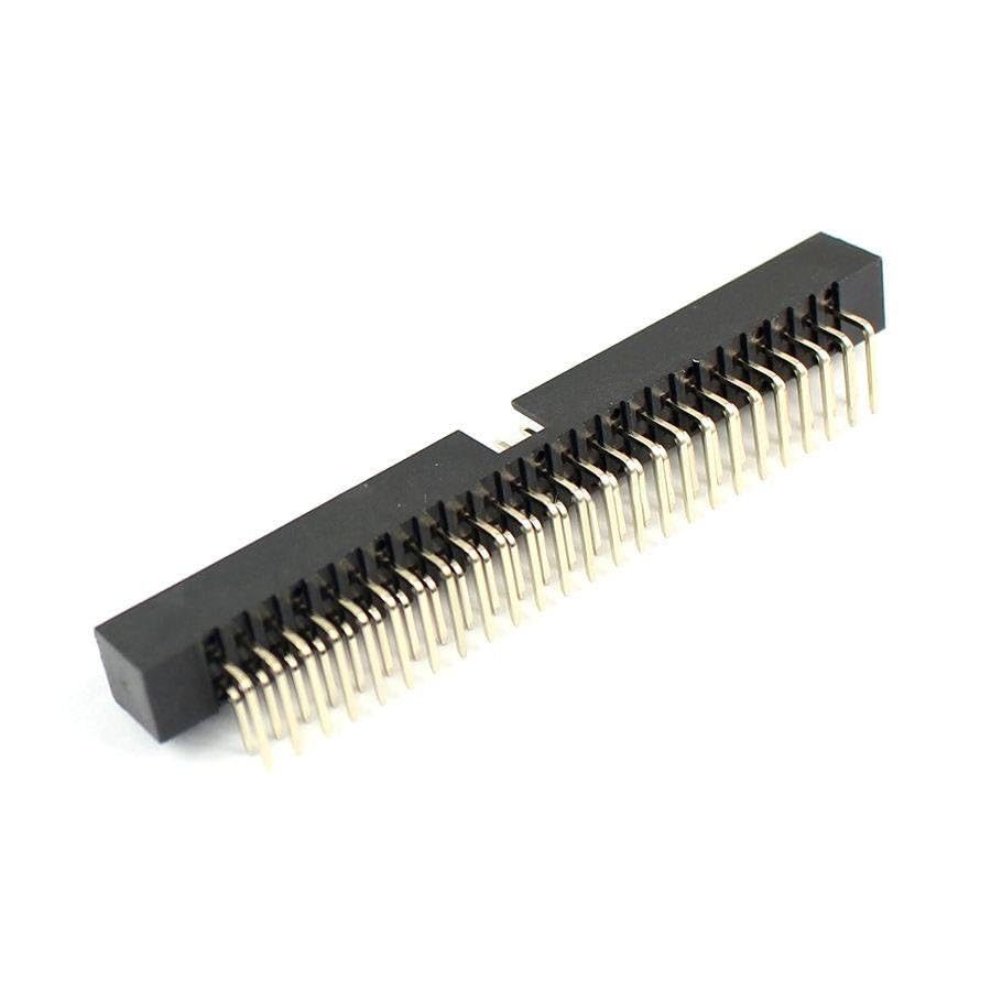 Generic 100 Pcs 2mm 2x25Pin 50 Pin Right Angle Male Shrouded IDC Box Header Connector
