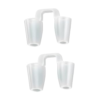 BOSREROY Nasal Splint Fixator For Men, 2 Pcs Clear Silicone Nose Retainer Rhinoplasty, Post-Op Support Size 8 & 9