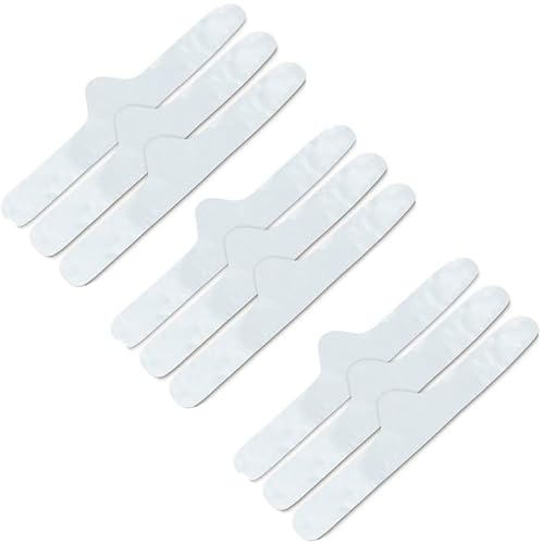 Bamboo & Cotton Bra Liner (White, 9-Pk, L) - No Tags, Seamless, Super Soft And Comfortable #TOP5