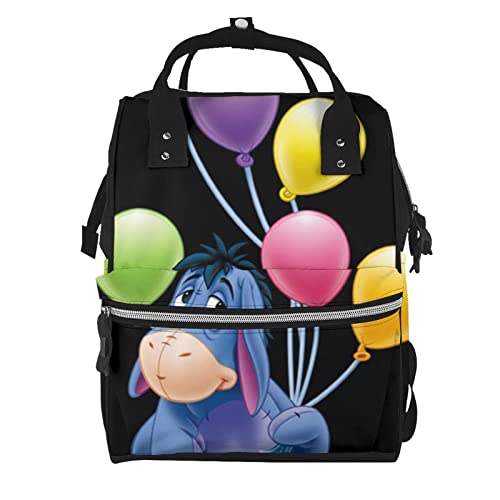 Hdadwy Eeyore Bolsa de pañales, mochila para pañales, bolsa multifunción de gran capacidad, mochila informal, mochila de viaje para lactancia, mochila para pañales