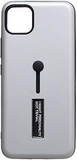 جراب خلفي بلاستيك مع حامل لموبايل ريلمي C11، لون فضي، رقم الموديل CS-195-3C11