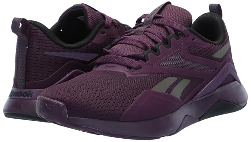 Reebok Tênis feminino Nanoflex Trail 2, Meia-noite ameixa/preto/calçado branco, 37
