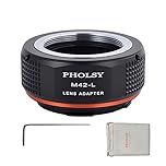 PHOLSY Lens Mount Adapter M42 to L Compatible with M42 42mm Screw Mount Lens to Leica L Mount Camera Body Compatible with Leica SL2, SL2-S, CL, TL2, Lumix S5, S1, BS1H, SIGMA fp, fp L