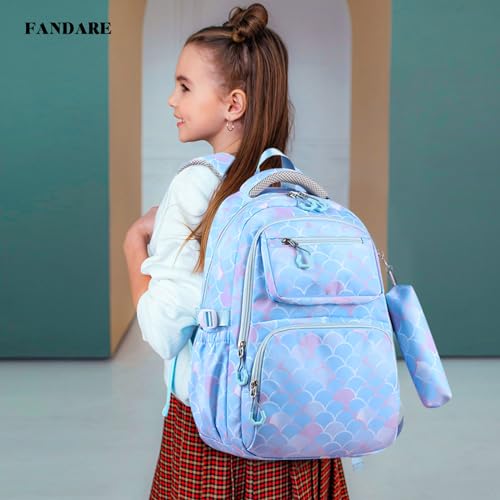 Sac à dos enfant bleu pour l'école et les sorties du week-end en famille - 2