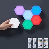 Led Wall Lights Panels, 13 Colors RGB Touch-Sensitive Hexagon Lights with Remote, Wall Lights...