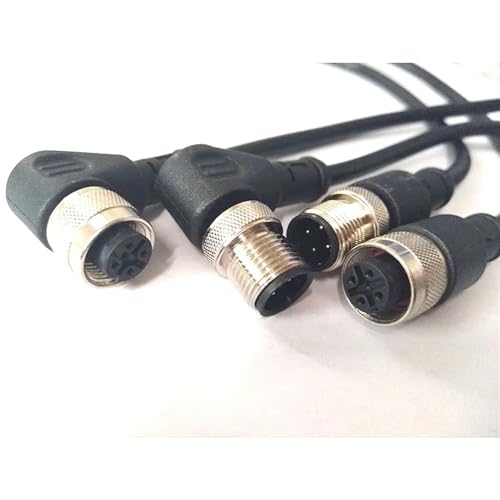 Cable M12 de 50 m recto macho de 4 pines para conexión de sensores industriales 3