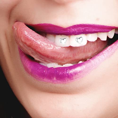 Image of iplusmile Heart-Shaped Teeth Gems 10 Pack Tooth Jewelry for Diy Oral Decoration Crystal Rhinestone Teeth Gems Kit for Accessories Fashionable Dental Jewelry for Women and Friends