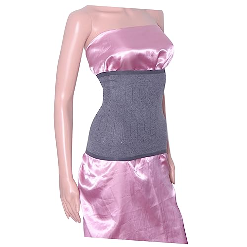Faja lumbar y abdominal ajustable de lana color gris miniatura 2