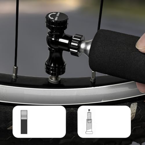 Inflador de neumáticos para bicicleta contra pinchazos imprevistos en viajes largos y carretera 4