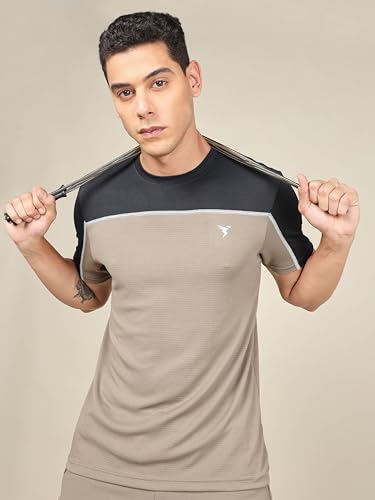 Image of TECHNOSPORT Men's Polyester Slim Fit Active T-Shirt - (MTP706 P) Pack of 1