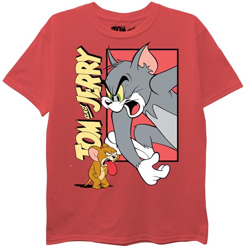 Tom and Jerry Boys Short Sleeve T-Shirt-Sizes 4-20