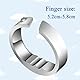 Anti Schnarch Ring,Verstellbarer Schnarchring,Unisex-Anti-Schnarch-Geräte Zur Linderung mit 3 Druckpunkten,Lösungen zur Linderung von Schlaflosigkeit und Schnarchen(Silber)