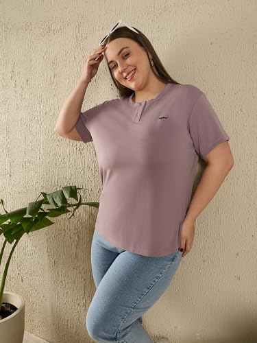 Image of CUPID Women Comfortable Cotton Round Neck Half Sleeve Casual T-Shirt, Sleep, Night, Yoga, Daily Gym n Lounge Wear Short Tee /Top for Girls