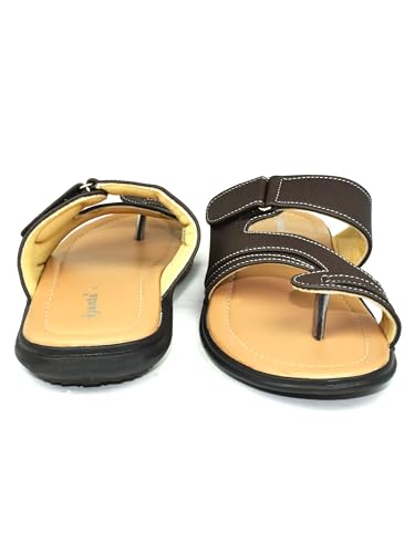 Image of AJANTA Men's Sandals for Men | Casual Walking Office Outdoor Sandals | Lightweight Comfortable Slip-On Footwear for Men | Anti-Skid Travel Daily Wear Open Toe Summer Sandals for Men