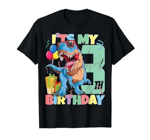 T-Rex 3º cumpleaños niño niña 3 años 2019 dinosaurio Camiseta