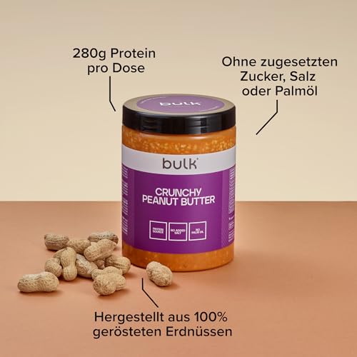 Bulk Erdnussbutter, Knackig, 1 kg