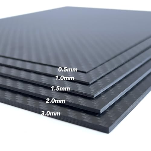 Cncarbonfiber SHEET24520020 Carbon Fiber Sheet 240X200X2.0Mm,Carbon Fiber Plate Board 0.5/1.0/1.5/3/4Mm Available,3K Twill Matte Surface thumb #4