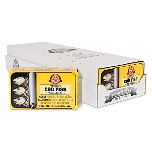 Taste of Portugal Codfish In Vegetable Oil | Canned Codfish Tin With Easy Open Tab | Keto & Paleo Diet Friendly | Imported From Portugal | 4.2oz tin (Pack Of 12)