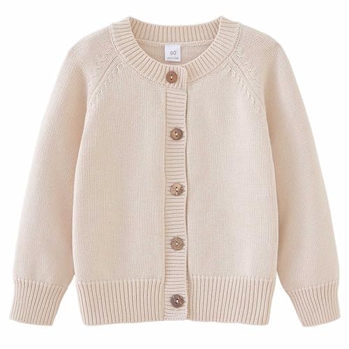 Girls Solid Color Sweater Button Closed Cardigan Fall Long Sleeve Knit 𝗨niform Sweaters for Toddler Baby Girls