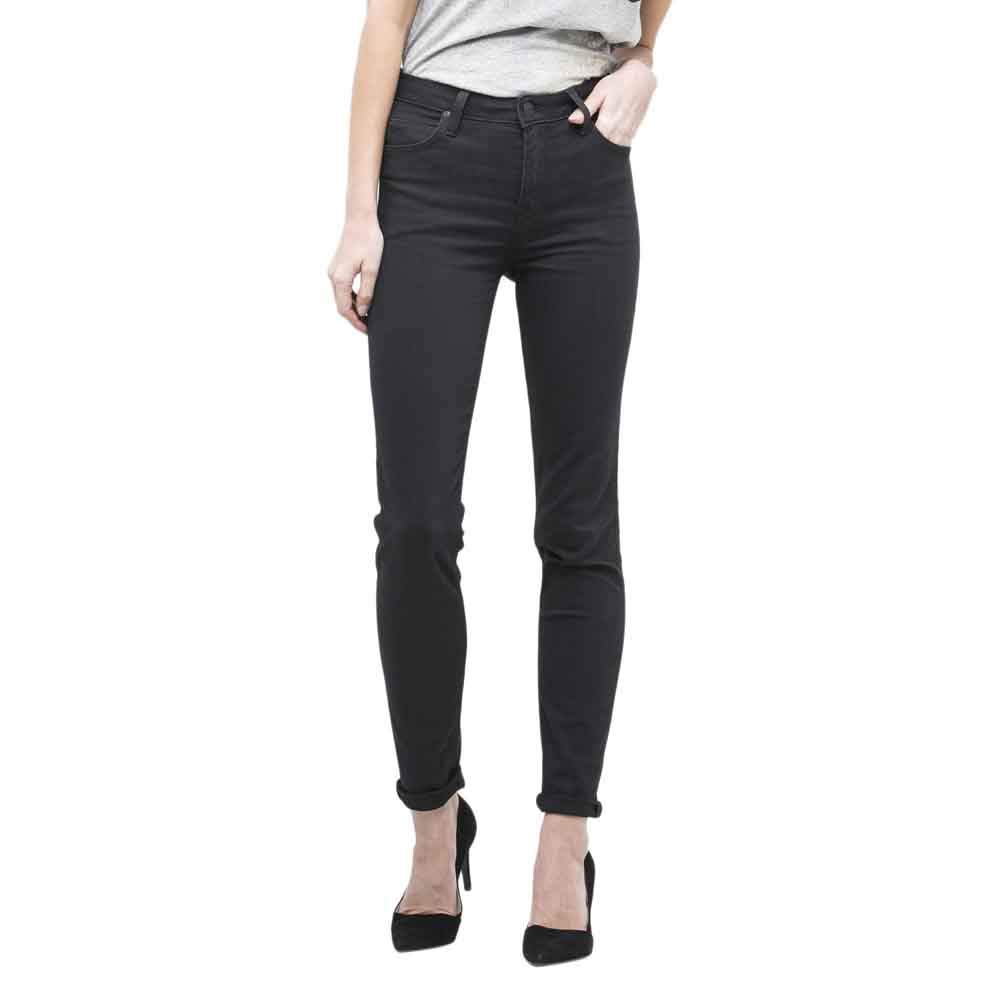 Lee Womens SCARLETT HIGH Jeans, Black Rinse, 25W / 31L