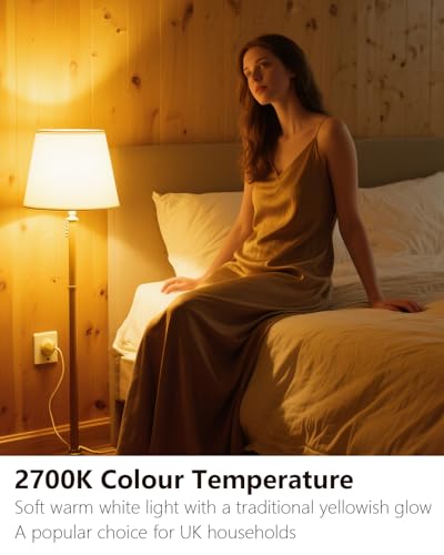 Vanke Dimmable Bayonet Light Bulb, 8W (Equivalent to 60W), B22 LED dimmable Light Bulb, Warm White 2700K, 806 Lumen BC A60 GLS Energy Saving Lightbulb, Pack of 3 - Image 6
