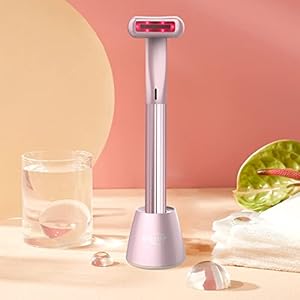 USUIE 4 in 1 Facial Wand, Red Light Therapy for Face and Neck, Facial Massager, Reduce Wrinkles, Anti-Aging Facial Tools – Pink