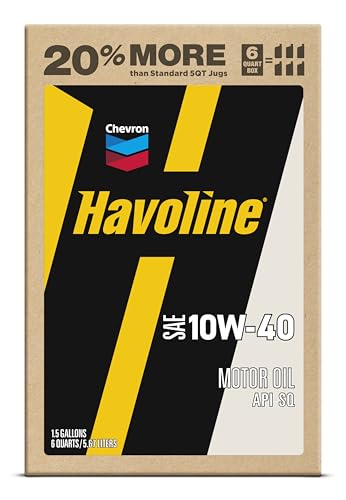 Image of Havoline Motor Oil 10w40 Smart Change Engine Oil, 10W-40, 6 Quarts, Pack of 1