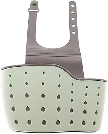 Kitchen Sink Caddy Sponge Holder Hang Basket for Scrubber Dish Brush Kitchen Accessories OrganizerLight Blue