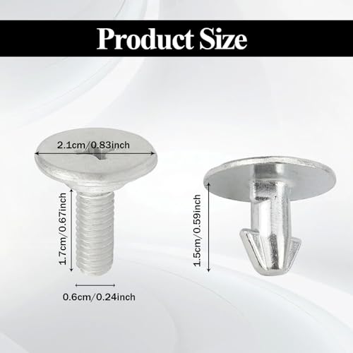Image of HAOBO Engine Cover Pin Screw, Splash Shield Bolts, 6PCS Radiator Engine Access Cover Pin Clip Screw 90674-TY2-A01 and 2PCS Lower Engine Cover Bolt 90105-TBA-A00 Compatible with Honda Accord (K2-8PCS)