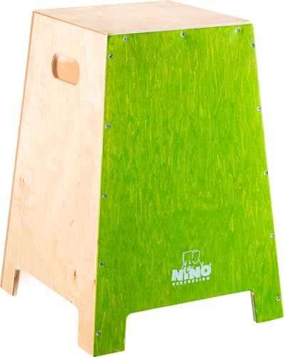 Cajon vert NINO Percussion grand modèle pour résoudre le manque de place