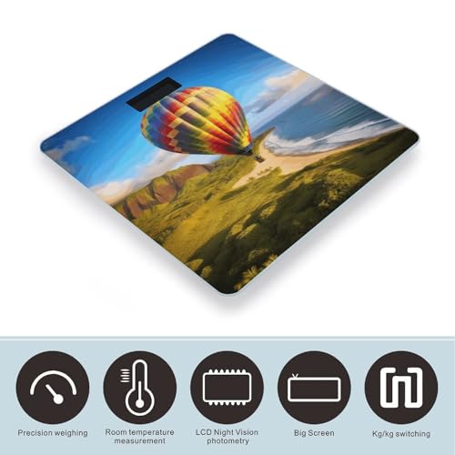 Báscula Digital para Baño con Display LCD y Vidrio Templado miniatura 3