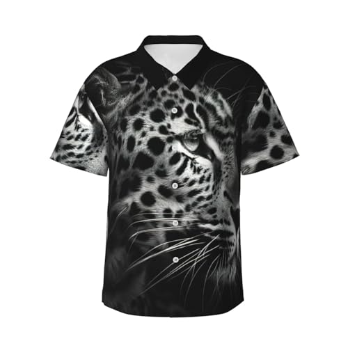 Chemise de vacances EdWal haut de gamme à motif léopard pour homme
